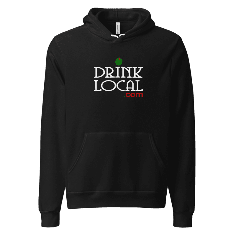 Drink Local Vintage Dodgeball Unisex Hoodie