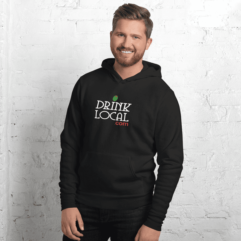 Drink Local Vintage Dodgeball Unisex Hoodie